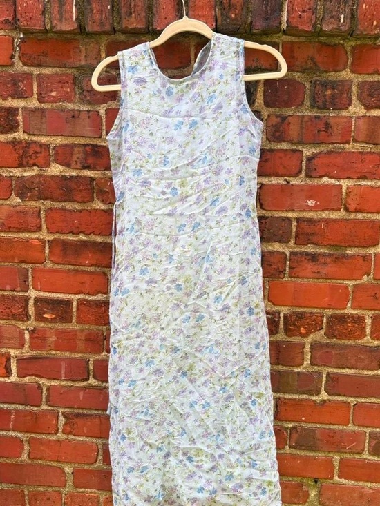 Limited Too Dresses & Skirts - Vintage Y2K Limited Too blue floral midi dress ties in back kids 12 women’s xs